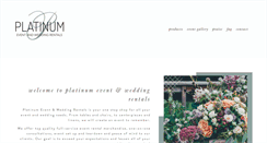 Desktop Screenshot of platinumeventandweddingrentals.com