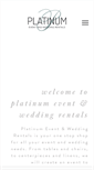 Mobile Screenshot of platinumeventandweddingrentals.com